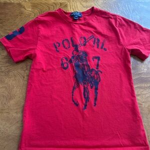 Polo by Ralph Lauren Red Kids Short Sleeve Tee